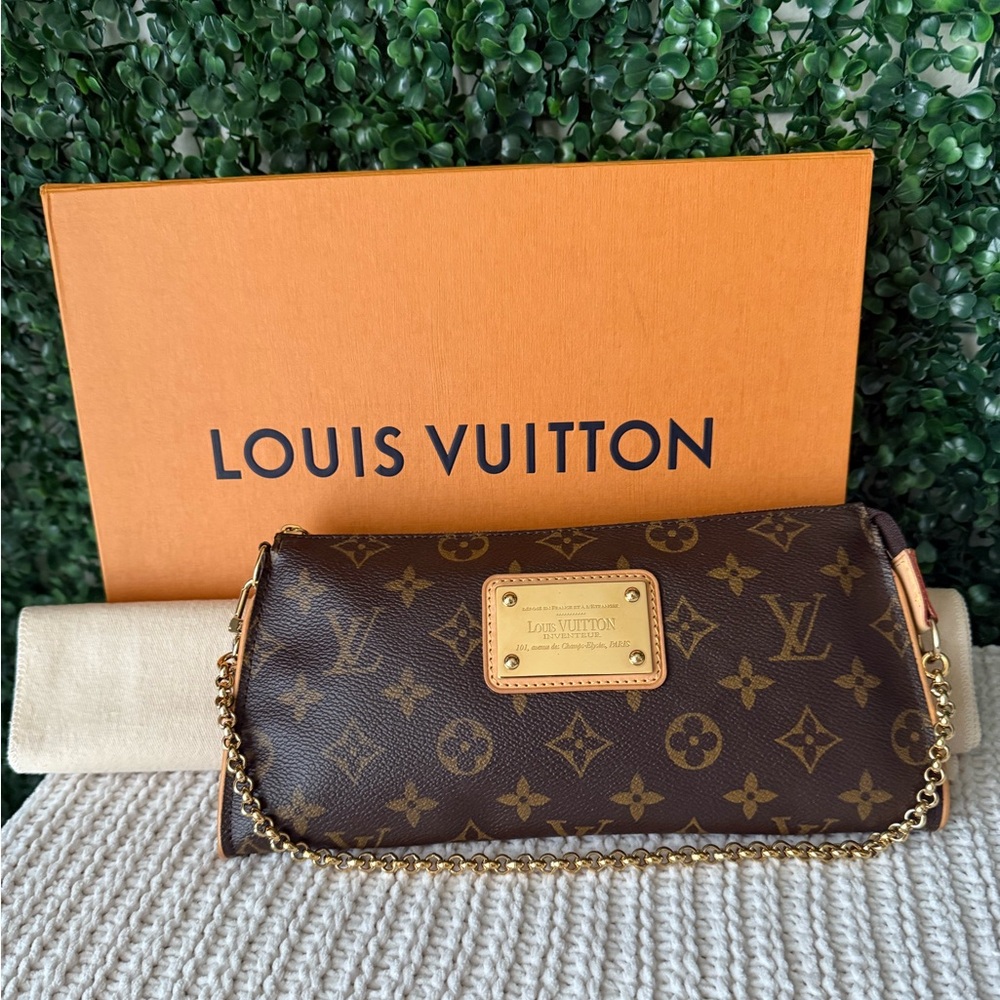 Louis Vuitton Sophie Brown Monogram Clutch / Pochette / Crossbody Bag Authentic - Picture 2 of 14